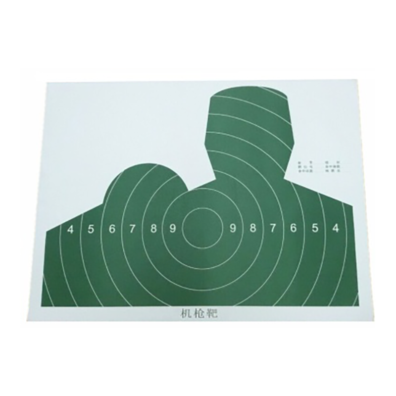 Machine gun target paper